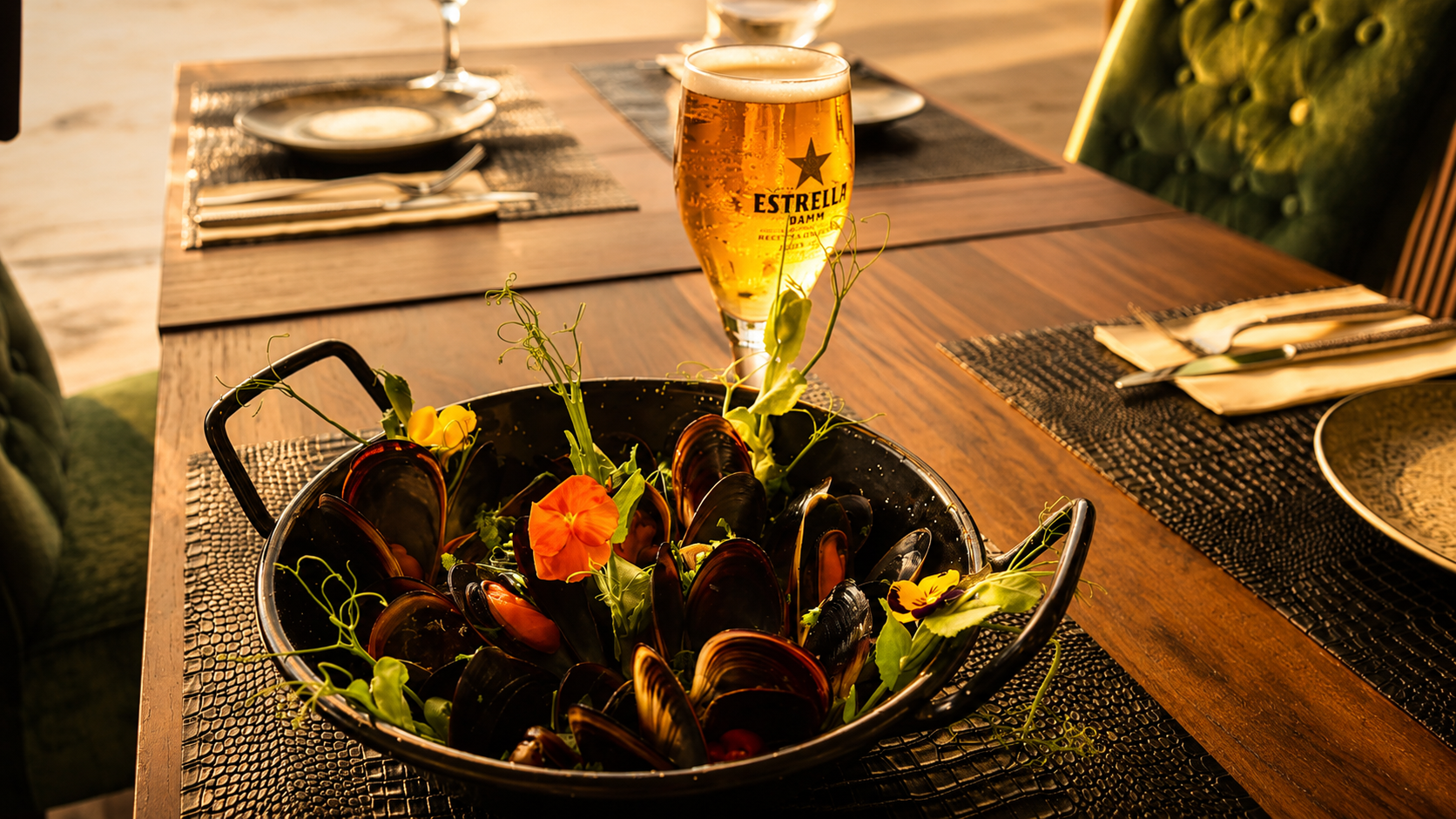 Mejillones al vapor